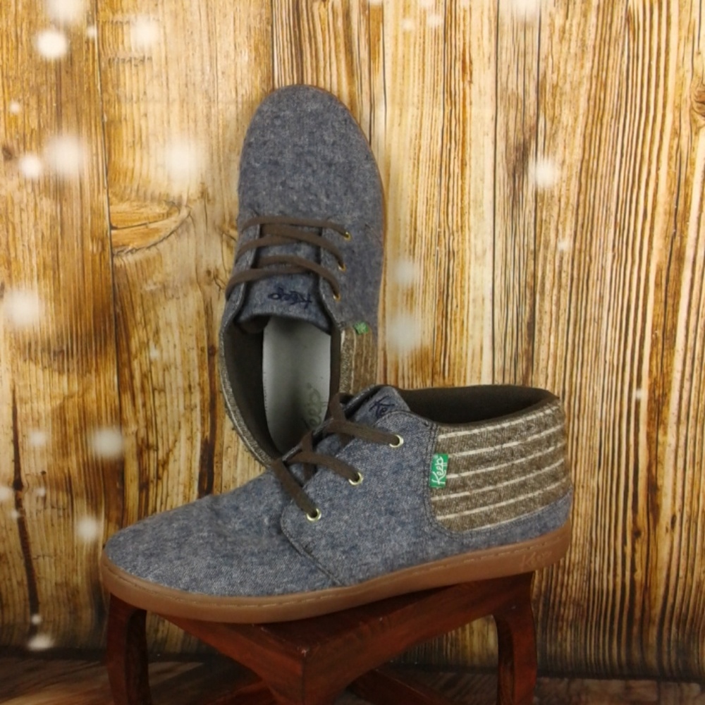 HP Keep company blue denim Ramos vegan SHOES sz 8
